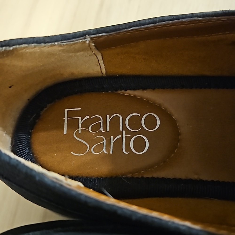 Franco Sarto Suede black flats sz. 6.5 - Picture 2 of 14